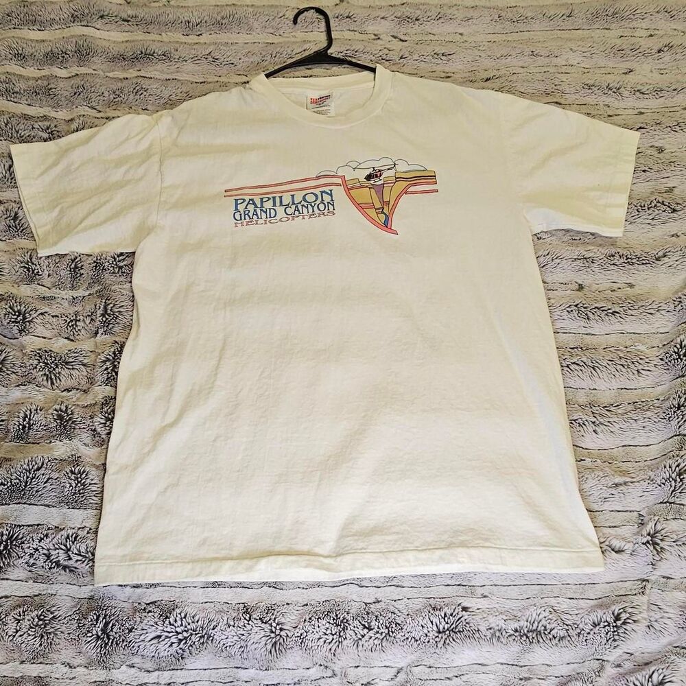 Hanes Men's White and Cream T-shirt